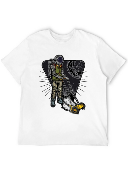 Camiseta Negra: Astronauta Jardinero Lunar