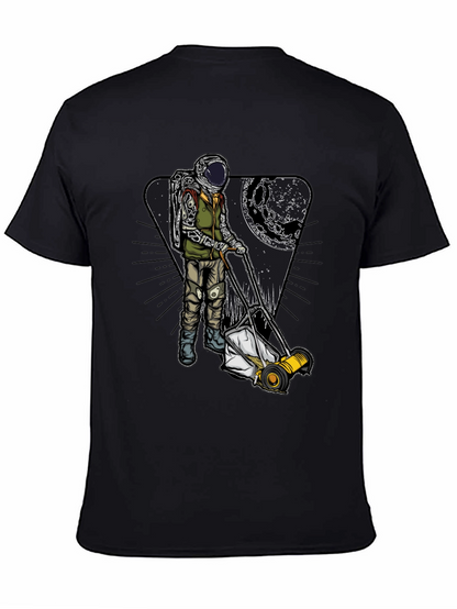 Camiseta Negra: Astronauta Jardinero Lunar