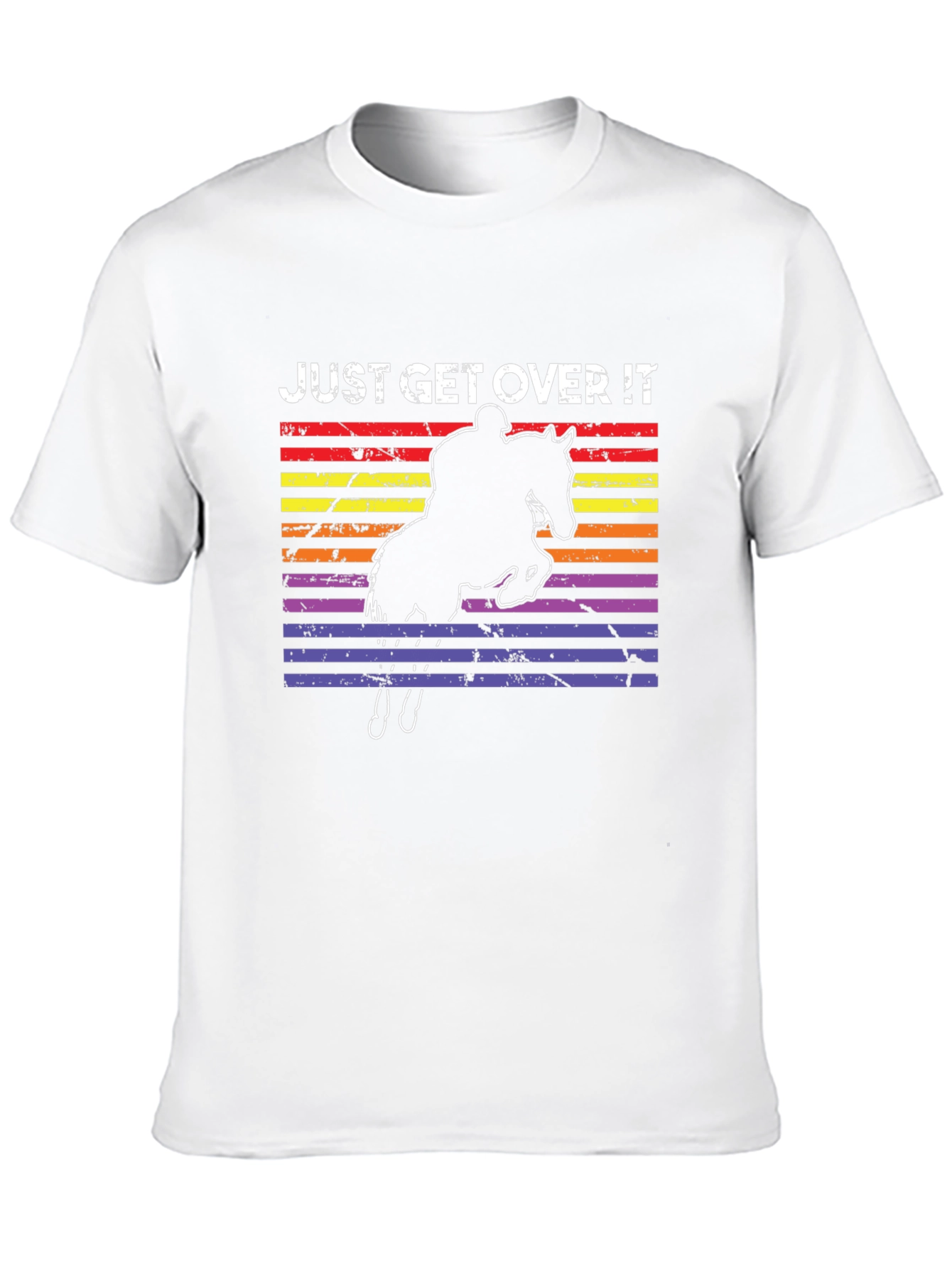 Camiseta ¡Supéralo! Ecuestre Retro