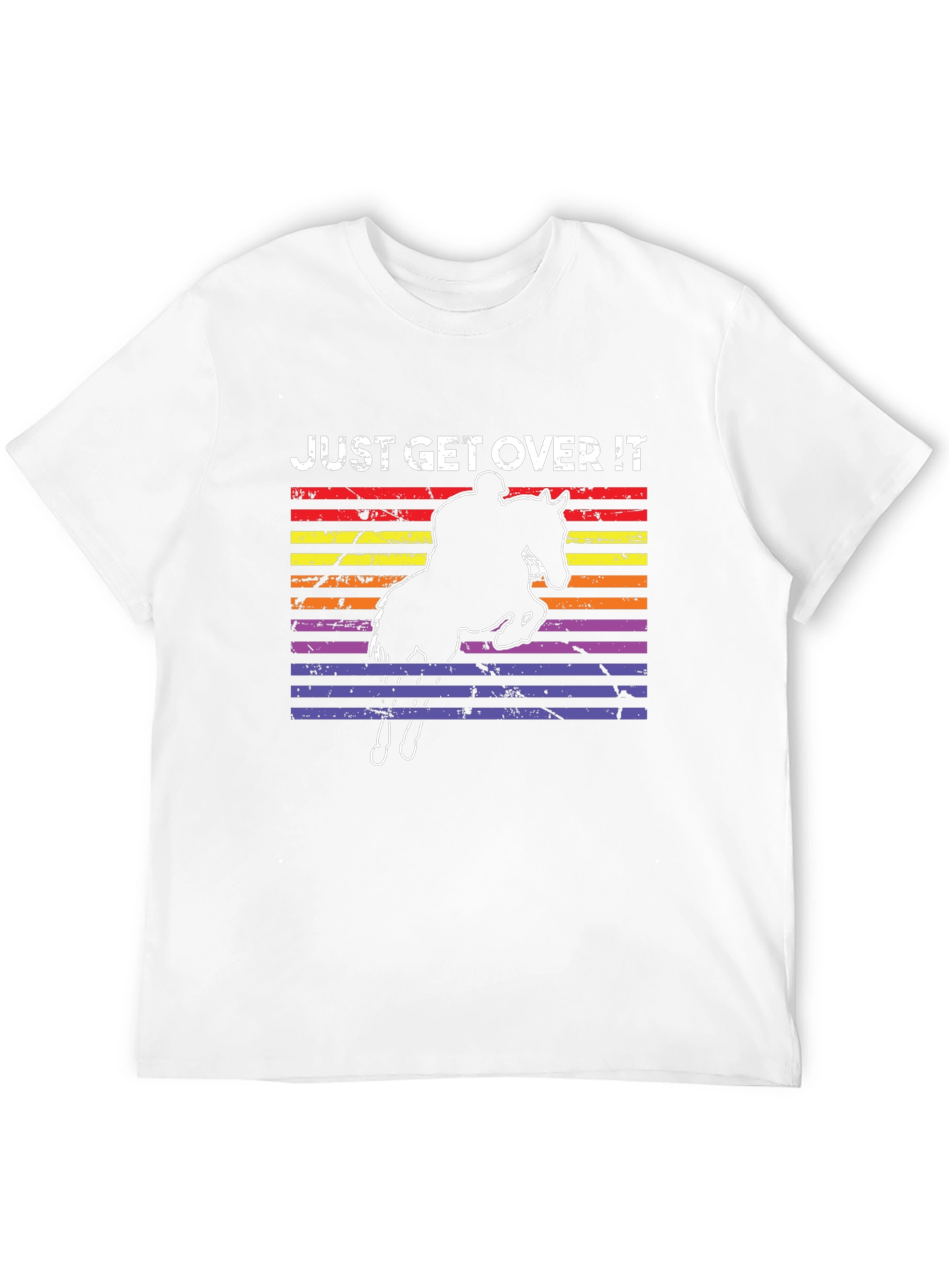 Camiseta ¡Supéralo! Ecuestre Retro