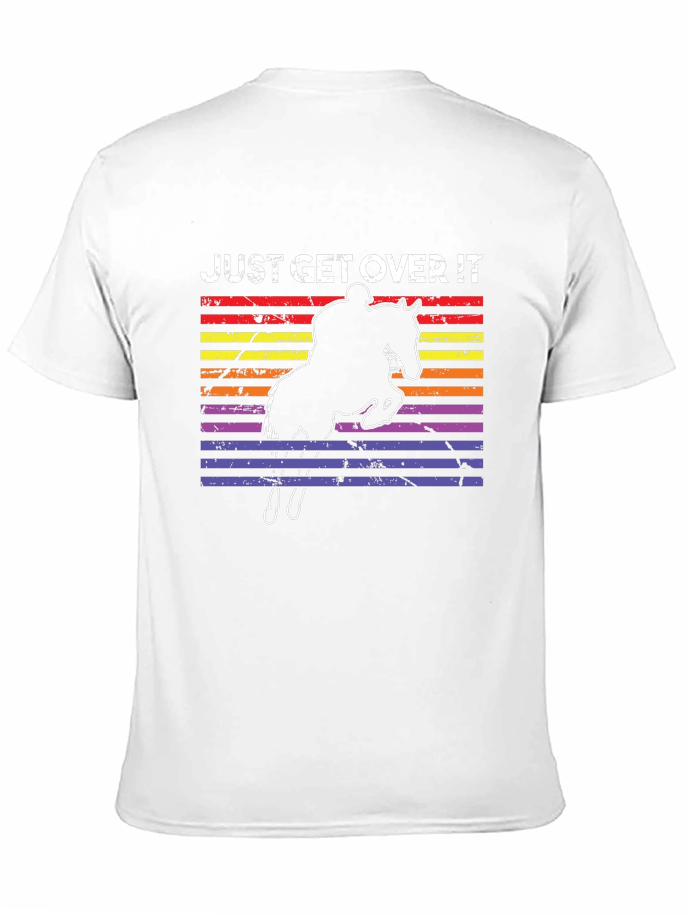 Camiseta ¡Supéralo! Ecuestre Retro