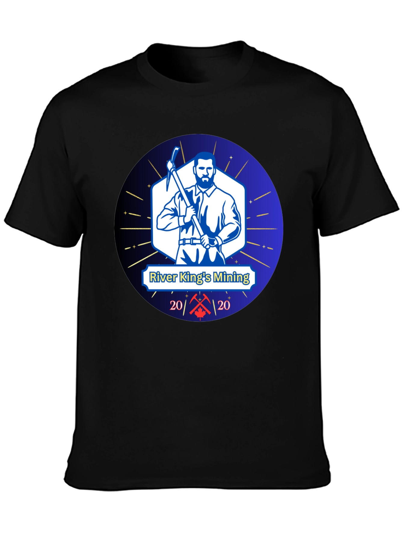 Camiseta Negra River Kings Mining