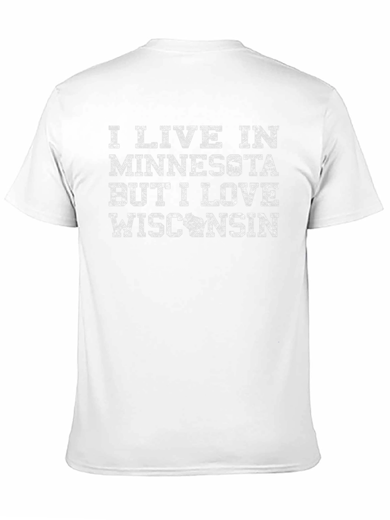 Camiseta: Vivo en Minnesota amo Wisconsin