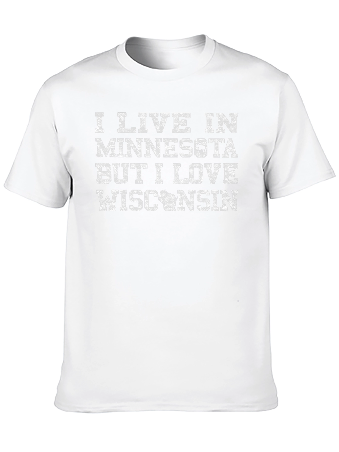 Camiseta: Vivo en Minnesota amo Wisconsin