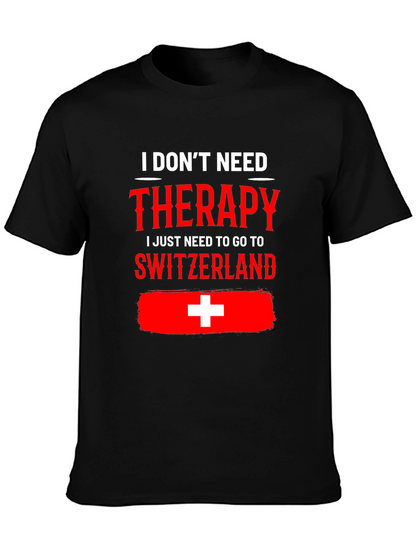 Camiseta Suiza es mi terapia