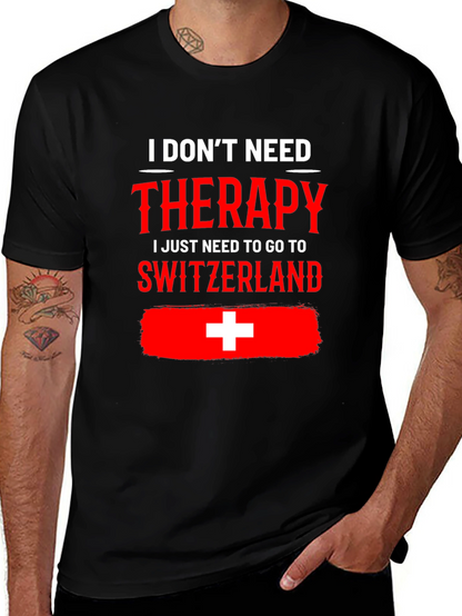 Camiseta Suiza es mi terapia