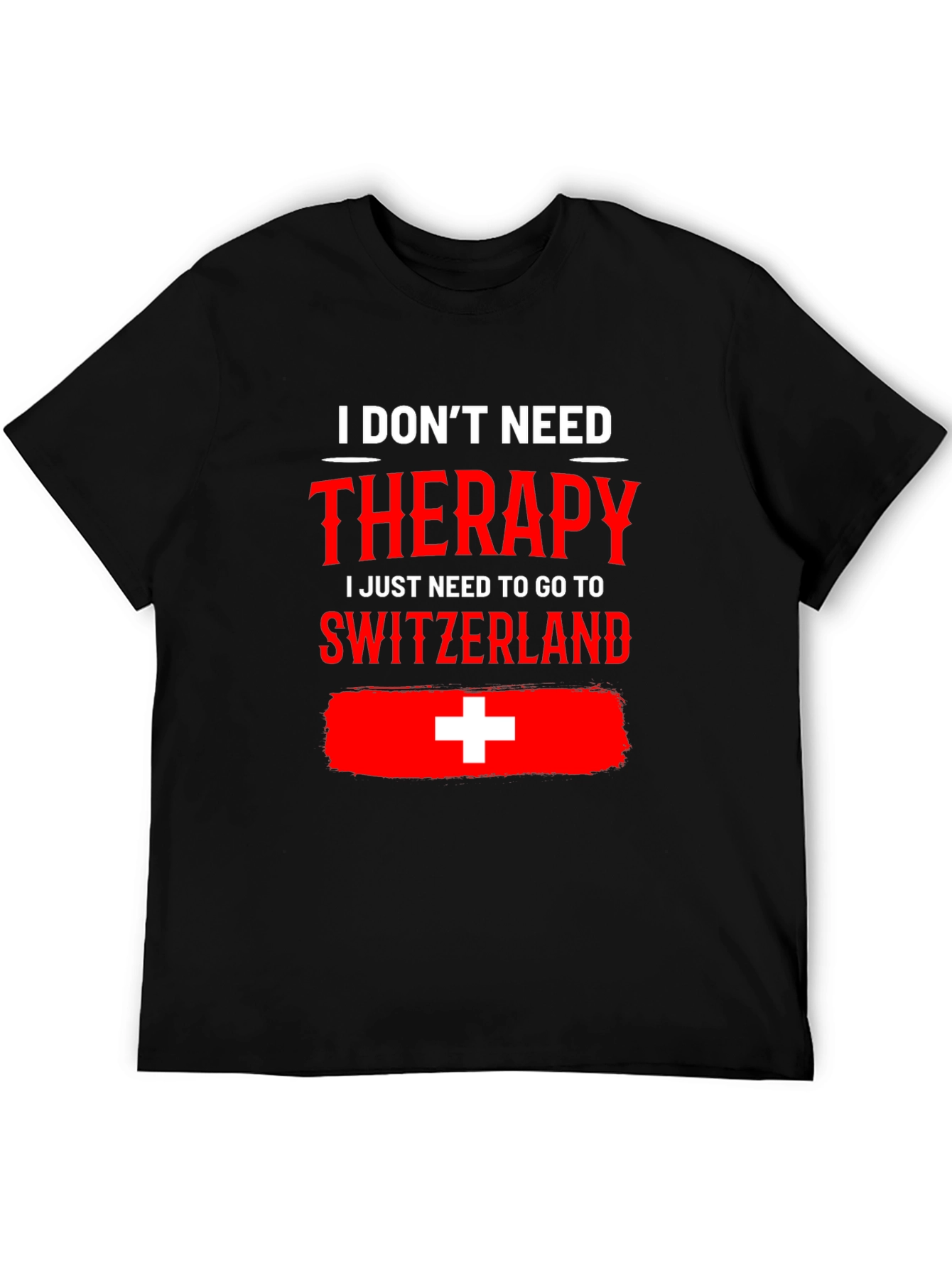 Camiseta Suiza es mi terapia