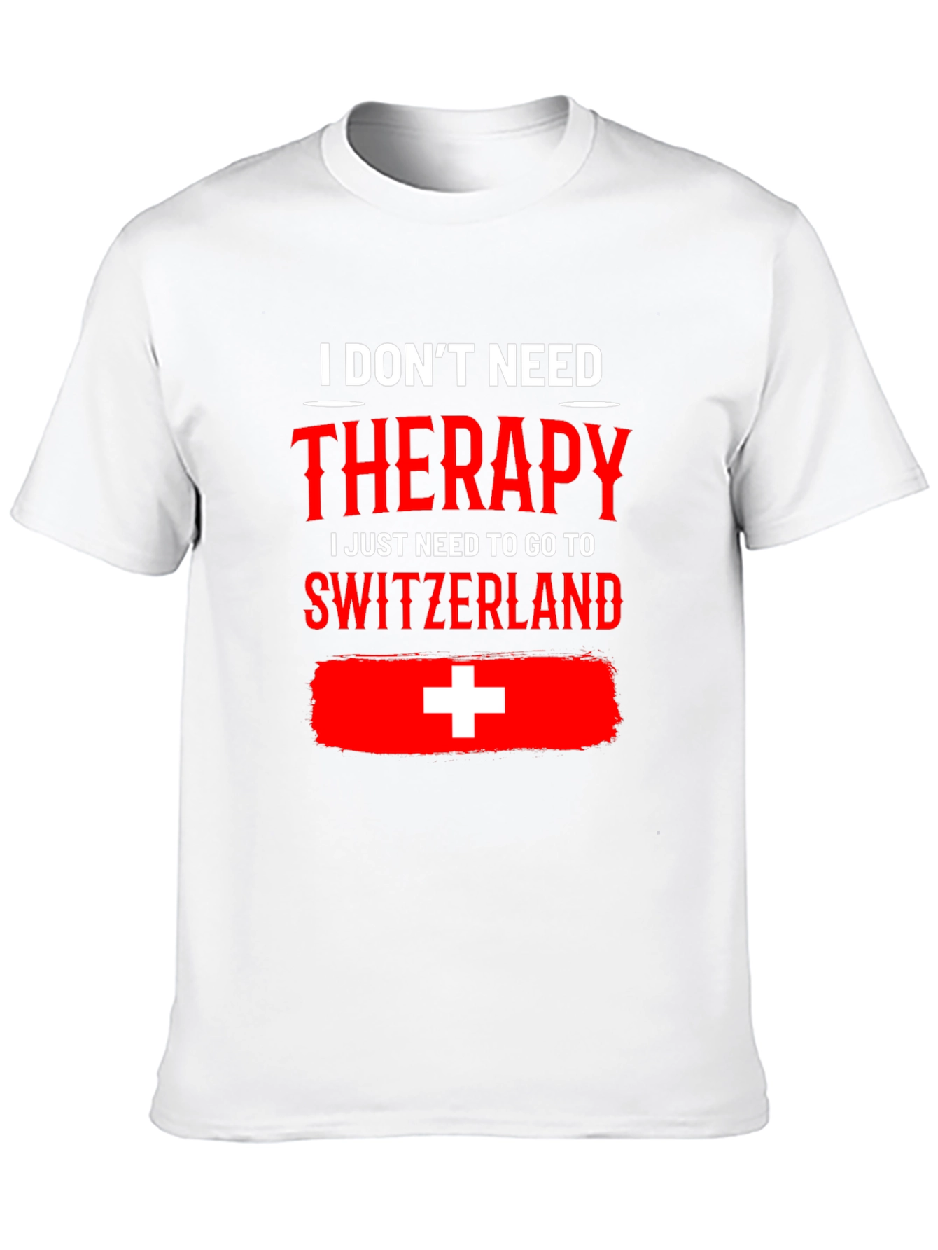 Camiseta Suiza es mi terapia