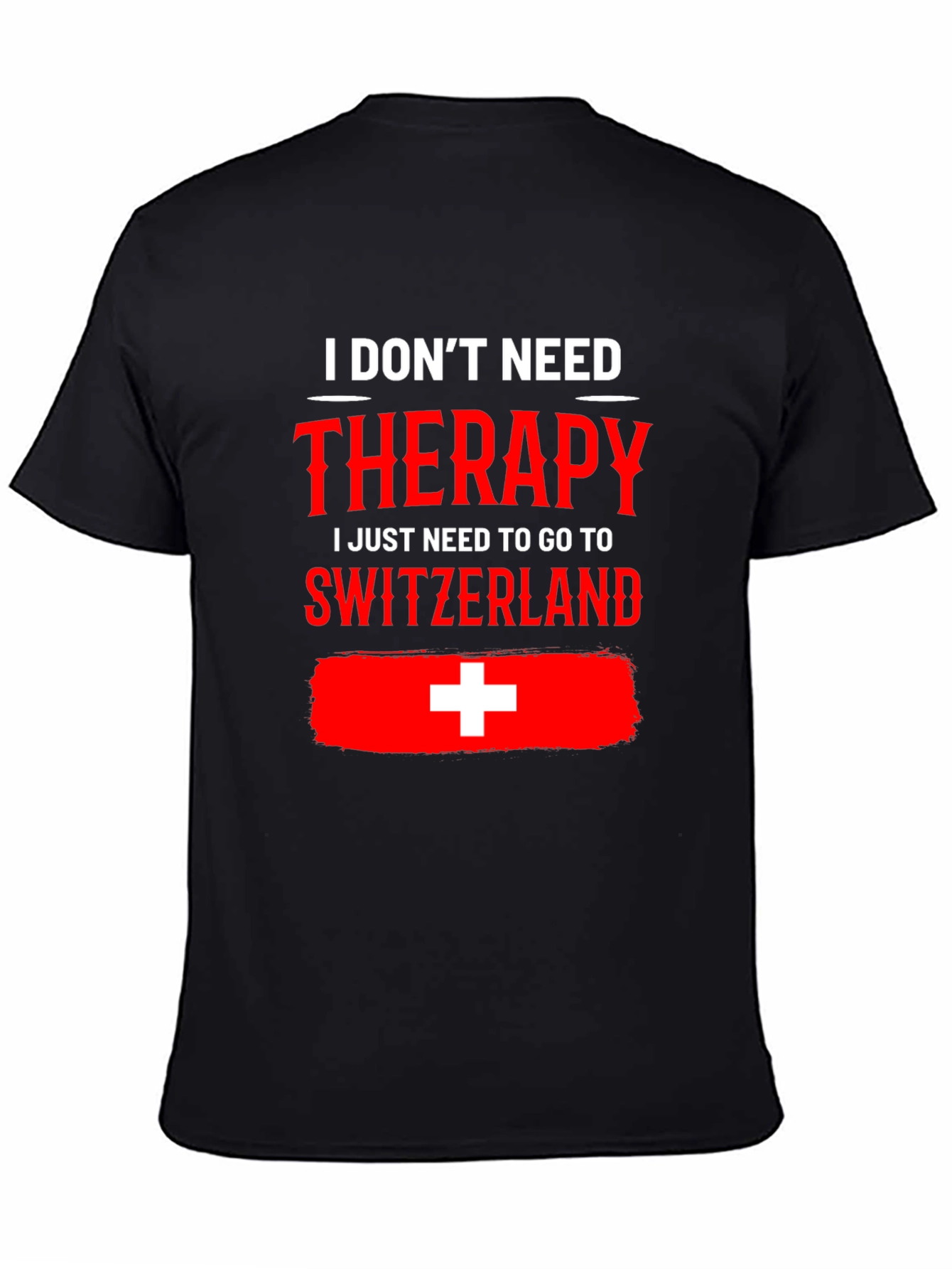 Camiseta Suiza es mi terapia