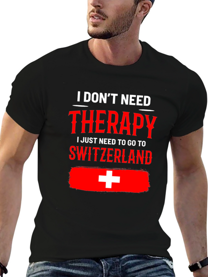 Camiseta Suiza es mi terapia