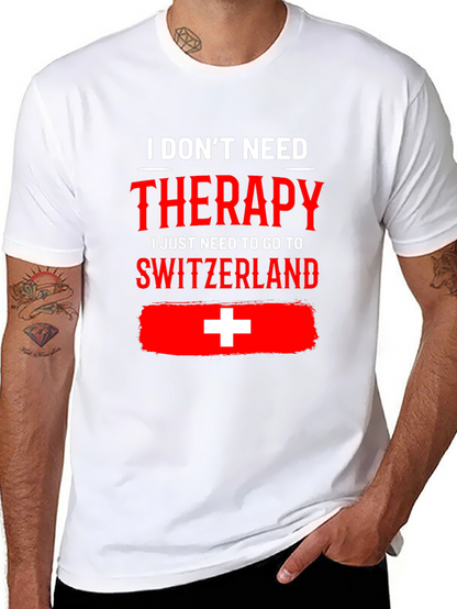 Camiseta Suiza es mi terapia