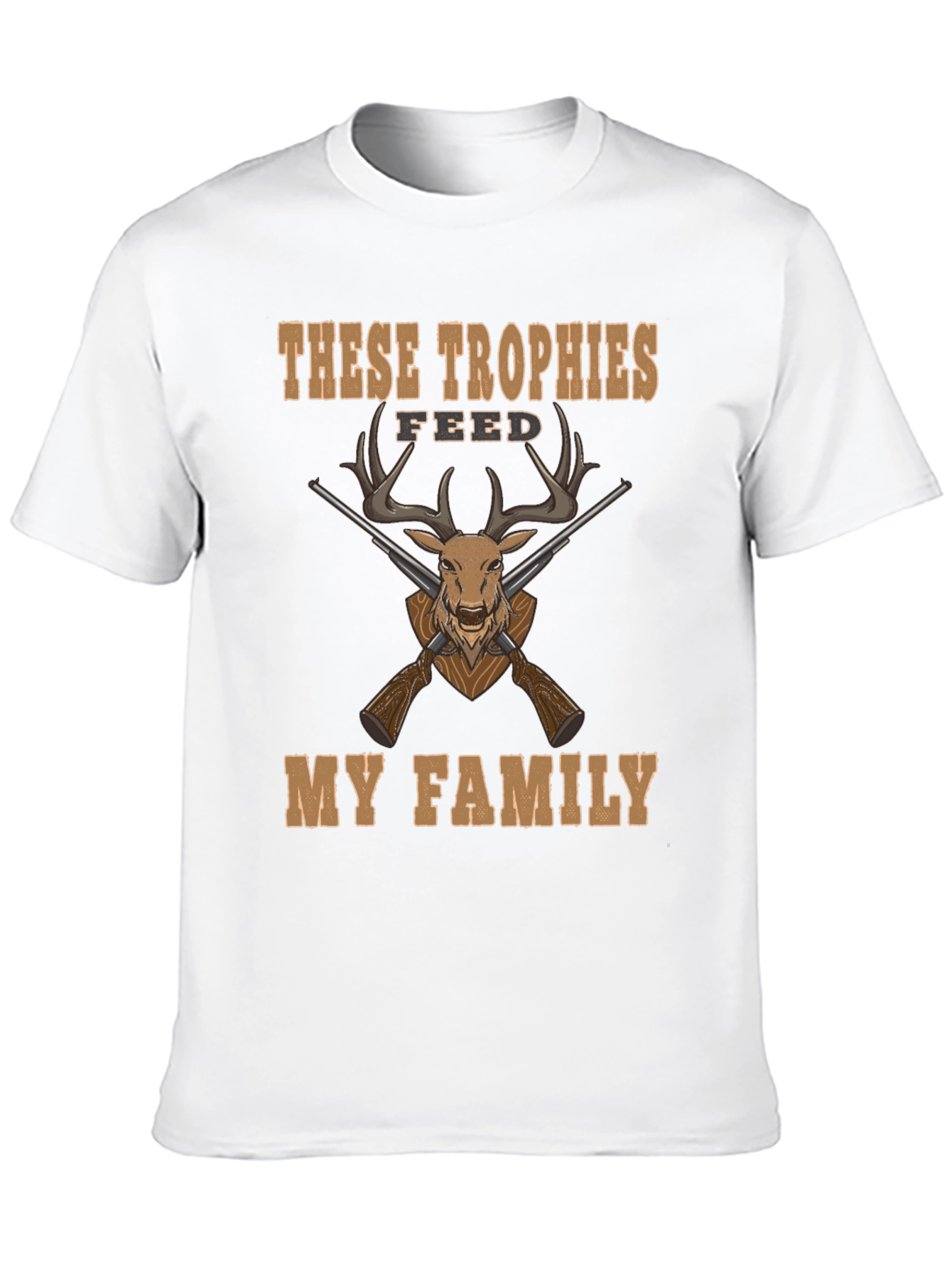 Camiseta Caza: Trofeos Alimentan Mi Familia