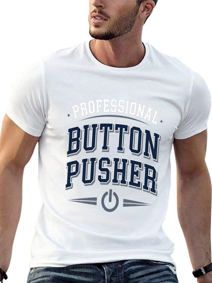 Camiseta Negra Professional Button Pusher