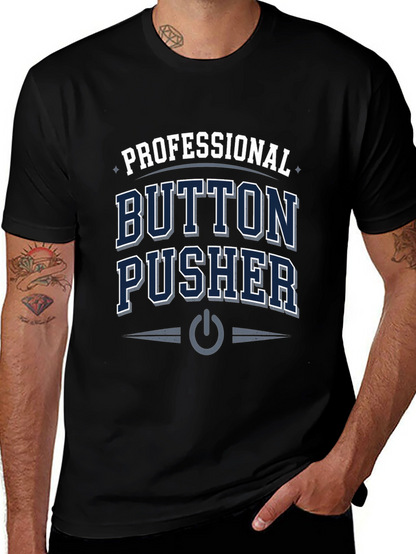 Camiseta Negra Professional Button Pusher
