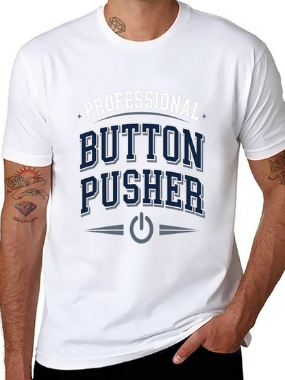 Camiseta Negra Professional Button Pusher