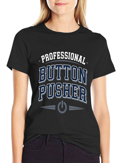 Camiseta Negra Professional Button Pusher