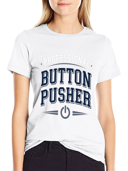 Camiseta Negra Professional Button Pusher