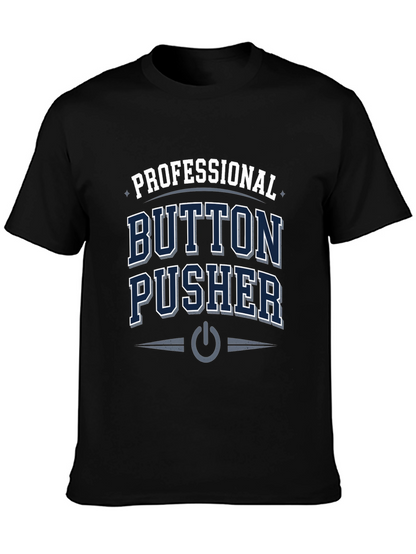 Camiseta Negra Professional Button Pusher