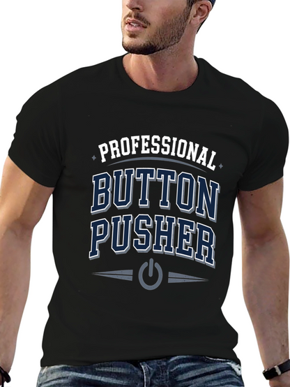 Camiseta Negra Professional Button Pusher