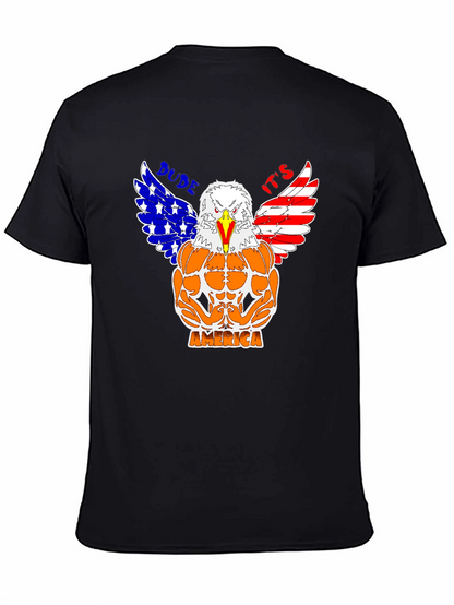 Camiseta Hombre Diseño Águila Musculosa Americana