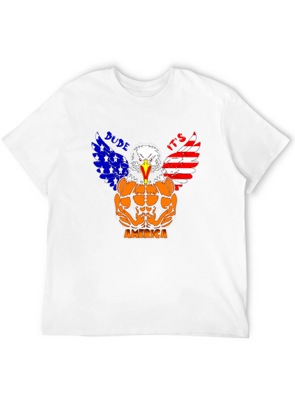 Camiseta Hombre Diseño Águila Musculosa Americana