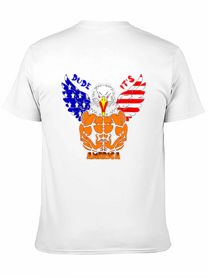 Camiseta Hombre Diseño Águila Musculosa Americana