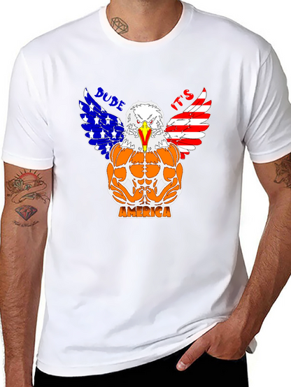 Camiseta Hombre Diseño Águila Musculosa Americana