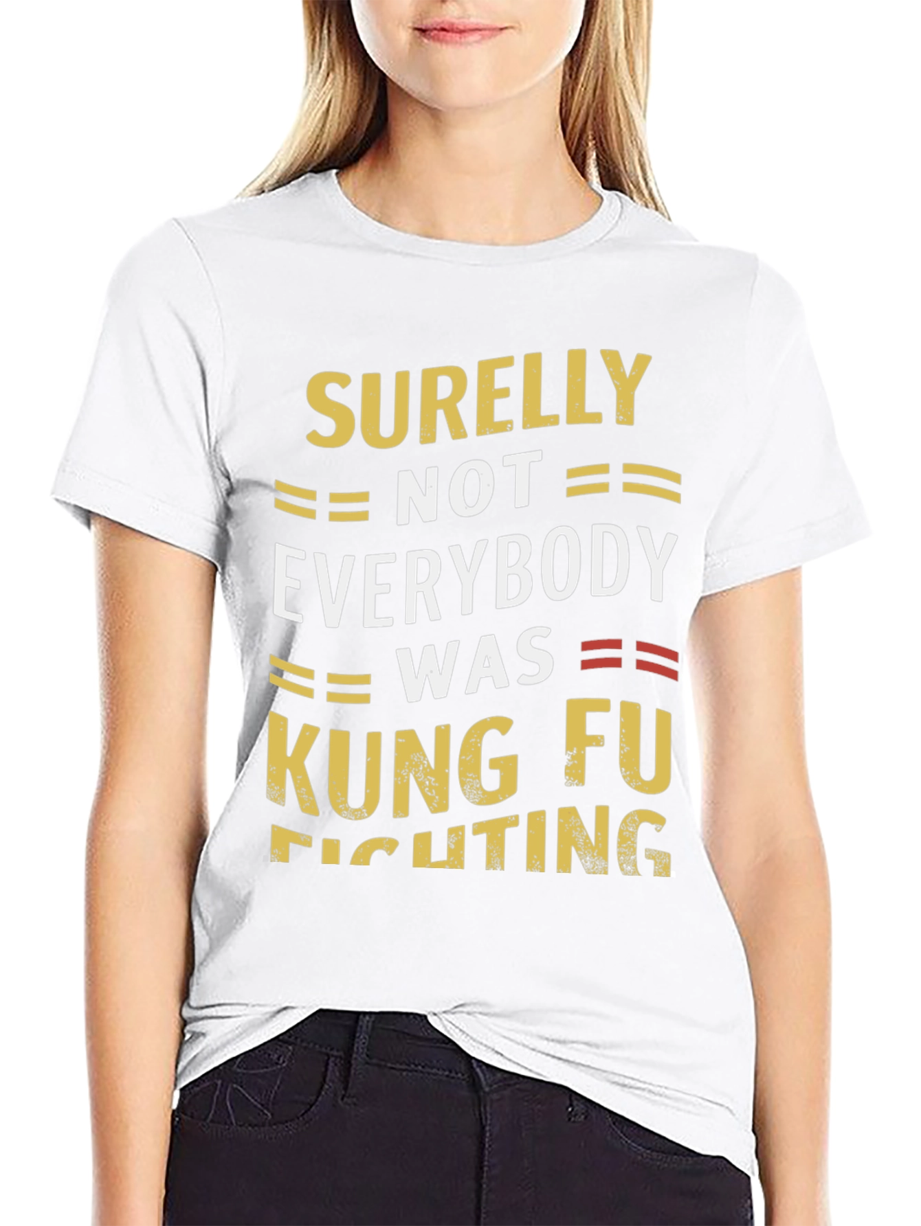 Camiseta Negra Humorística Kung Fu