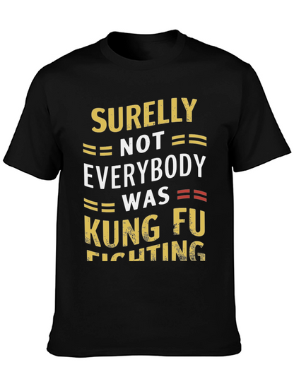 Camiseta Negra Humorística Kung Fu