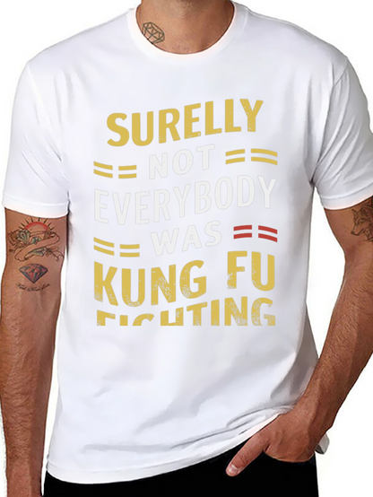 Camiseta Negra Humorística Kung Fu