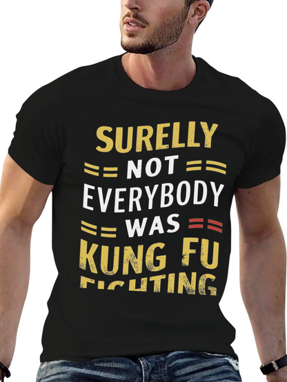 Camiseta Negra Humorística Kung Fu