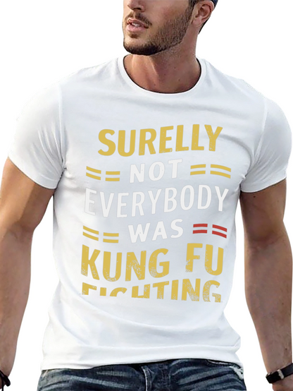 Camiseta Negra Humorística Kung Fu