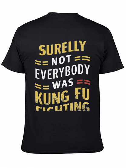Camiseta Negra Humorística Kung Fu