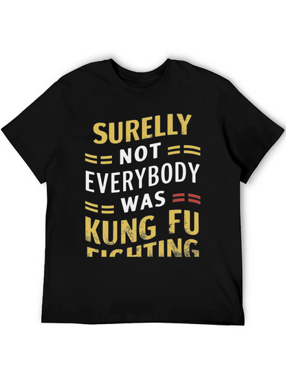 Camiseta Negra Humorística Kung Fu