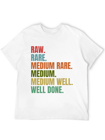 Camiseta Negra con Diseño de Cocción de Carne