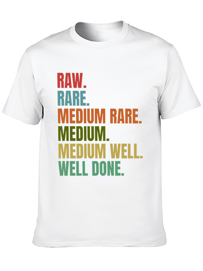 Camiseta Negra con Diseño de Cocción de Carne