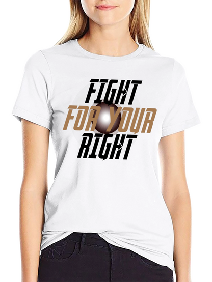 Camiseta Negra: Lucha Por Tu Derecho