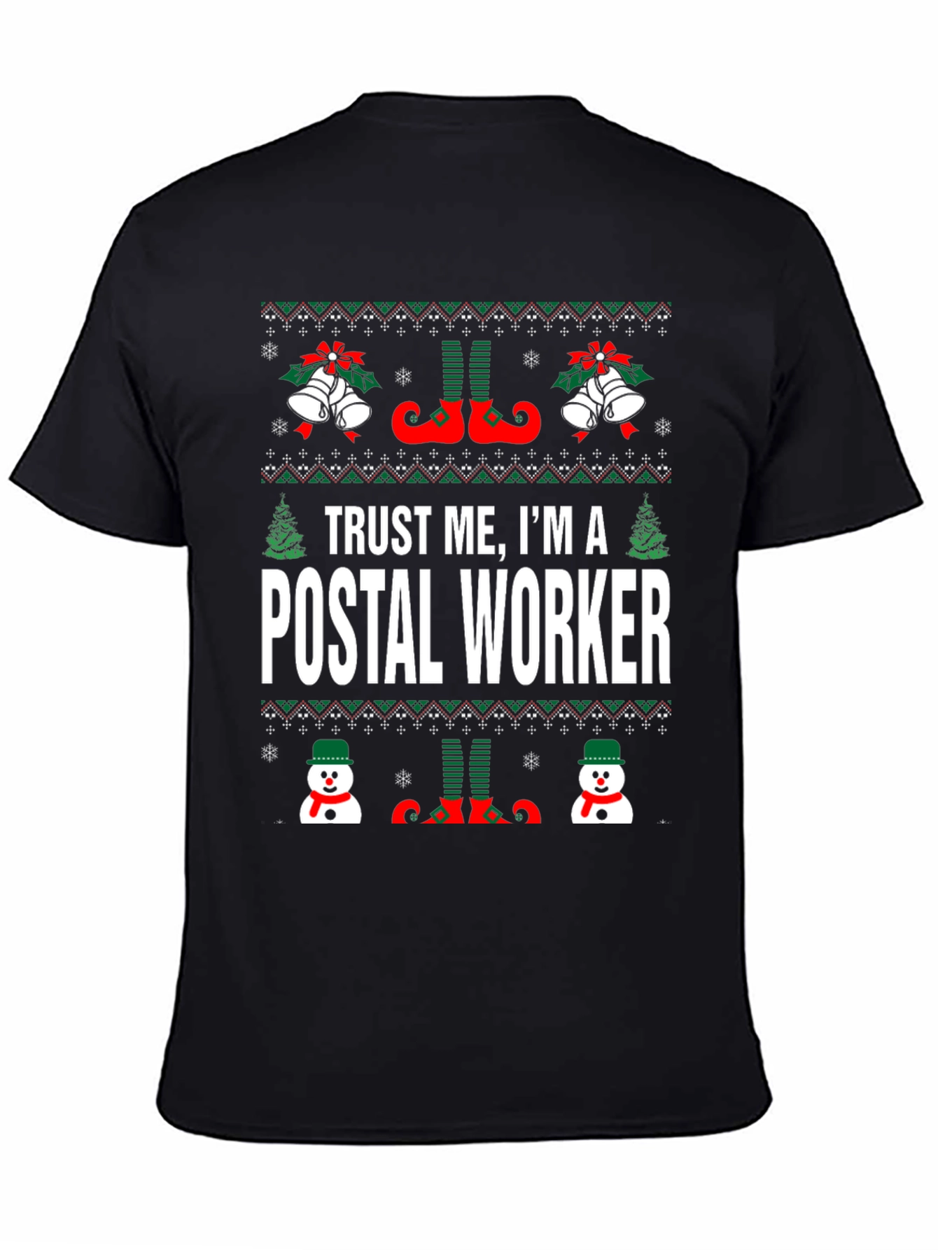 Camiseta Navideña Trust Me Im a Postal Worker