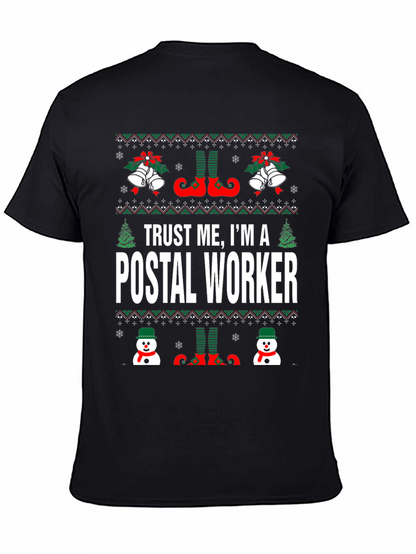 Camiseta Navideña Trust Me Im a Postal Worker