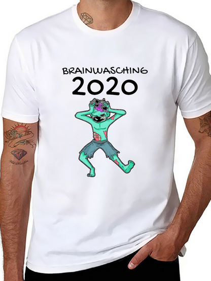 Camiseta Zombie Brainwashing 2020 - Diseño Único