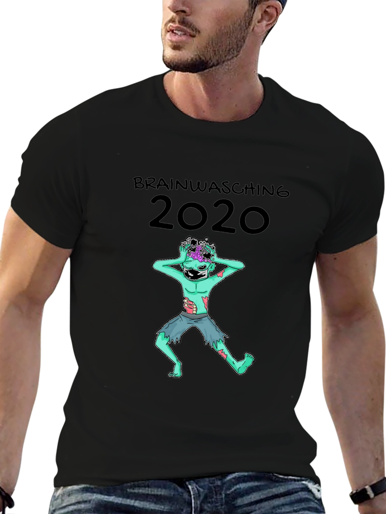 Camiseta Zombie Brainwashing 2020 - Diseño Único