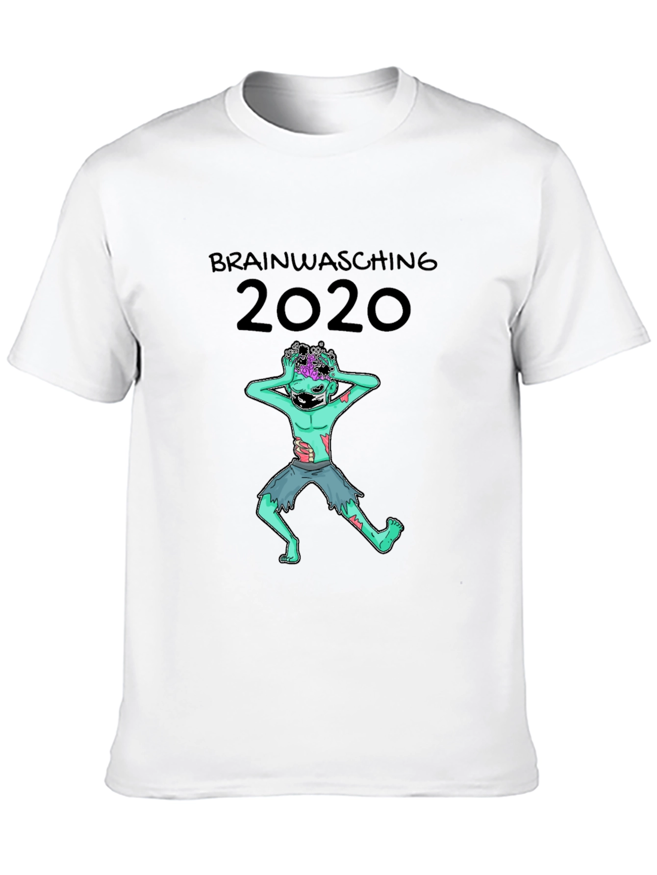 Camiseta Zombie Brainwashing 2020 - Diseño Único