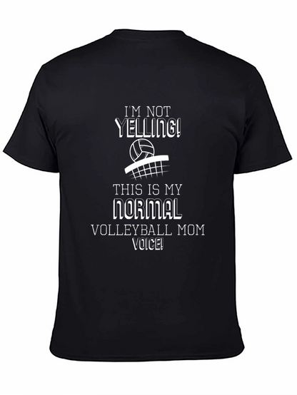 Camiseta Negra con Diseño de Voleibol para Mamá