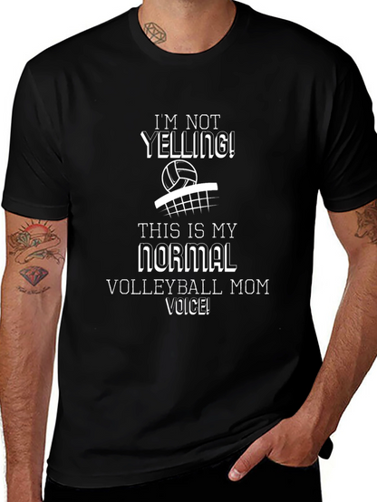 Camiseta Negra con Diseño de Voleibol para Mamá