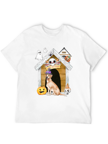 Camiseta Halloween Perro en Caseta Embrujada