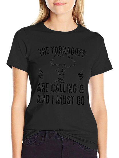 Camiseta Negra: Los Tornados Me Llaman
