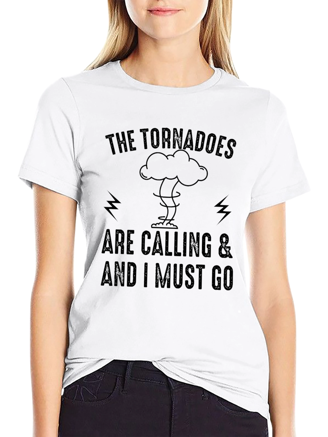 Camiseta Negra: Los Tornados Me Llaman