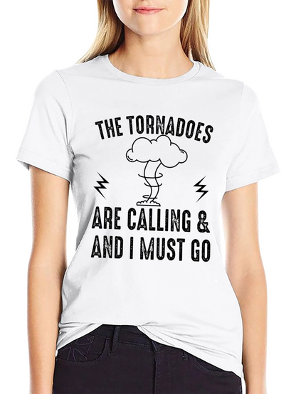 Camiseta Negra: Los Tornados Me Llaman
