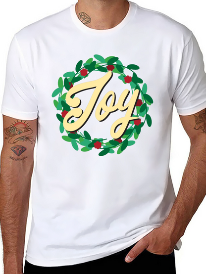Camiseta Negra Navideña Joy