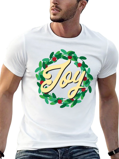 Camiseta Negra Navideña Joy